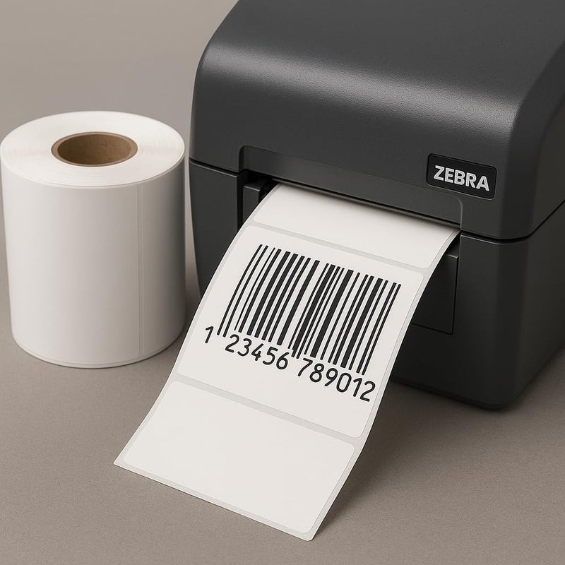 FirstZi Tear Resistant Direct Thermal Vinyl Freezer Labels 2x1 Synthetic Paper Barcode Labels Waterproof - Roll of 1,000 PP Thermal Sticker for Shipping (Commercial Grade) - Image 2